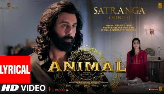 Satranga Hindi Lyrics - Animal | Arijit Singh